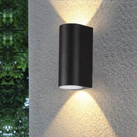 modern outdoor led wall light aluminum ip65 waterproof up and down gu10 wall sconce garden balcony porch lighting wall lamp