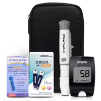 omron blood glucose tester home high precision blood glucose measurement instrument blood glucose medical meter as1 test paper