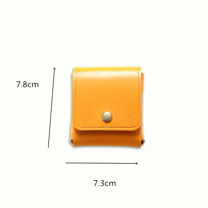 Кошелек для мелочи мужчин и женщин из натуральной кожи винтажный портативный