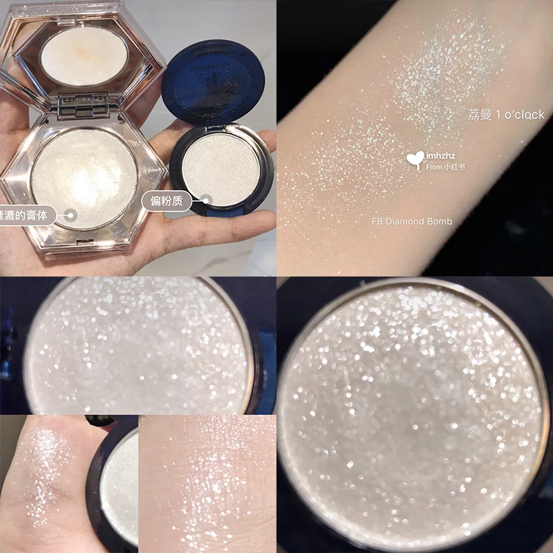 

Diamond Bomb Face Highlighter Palette Makeup Shimmer Highlighter Powder Base Illuminator Highlight Face Contour Bronzer