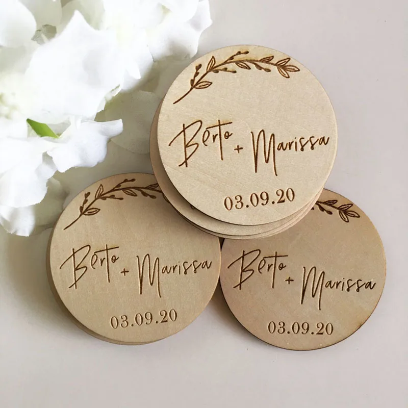 Floral Flower Save The Date Magnets Personalized Wooden Fridge Wedding decor | Дом и сад