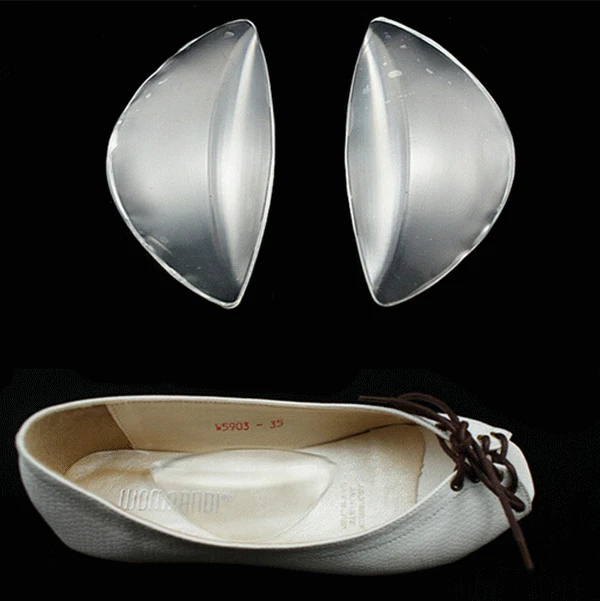 1 пара прозрачных силиконовых гелевых арок поддерживающих стельки для обуви