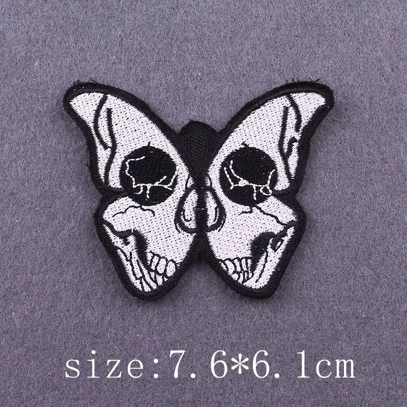 Черно белые нашивки для одежды вышитая нашивка аппликация Утюг на одежду DIY