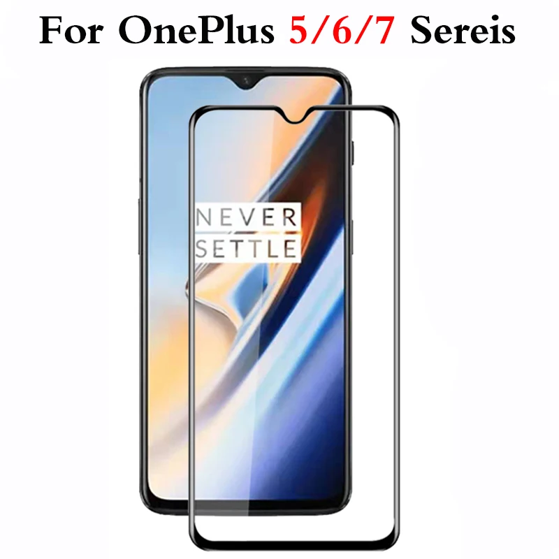 Закаленное стекло для oneplus 5 6 t 7 чехол телефона протектор экрана на one plus t5 t6