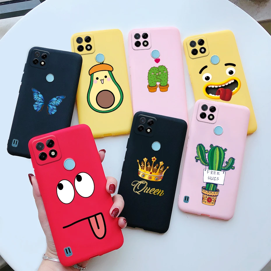 for cover oppo realme c21y case soft silicone cute printed phone cover for realme c21y c21 y rmx3261 realmec21y c 21y coque 6 5 free global ship