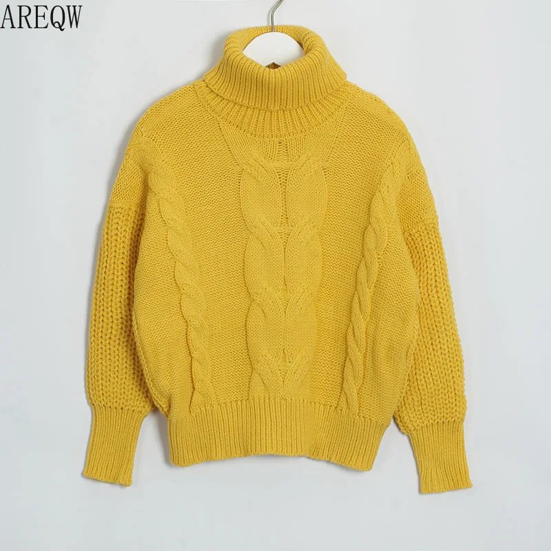 Thicken Pullover Sweater Twisted Turtleneck Knitted Jumper Autumn Winter Warm Knit Pullovers Oversize Woman Korean Tops | Женская одежда