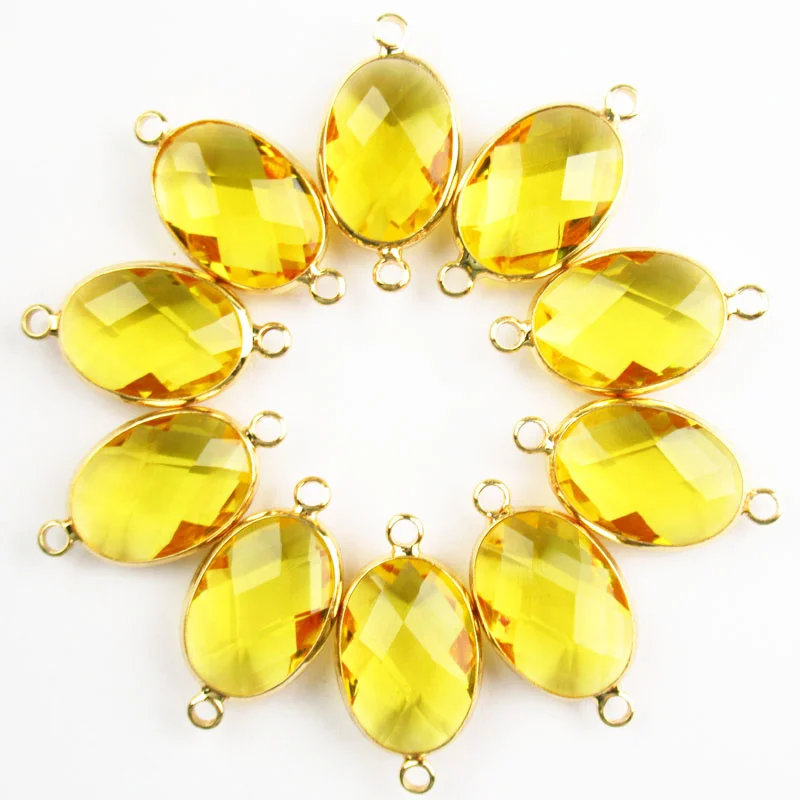 

Топ камни 10 шт. 25x13x6 мм обернутые граненые желтые кристаллы Фотоэлементы капли для изготовления ювелирных изделий