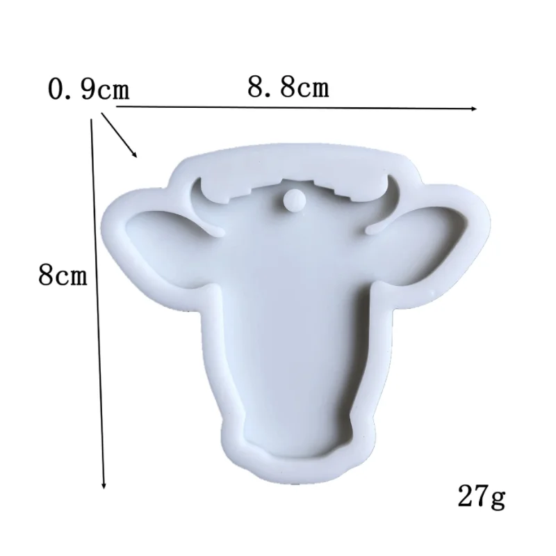 

Elk, cow made silicone mold Keychain pendant mold cake chocolate decoration accessories kitchen tools