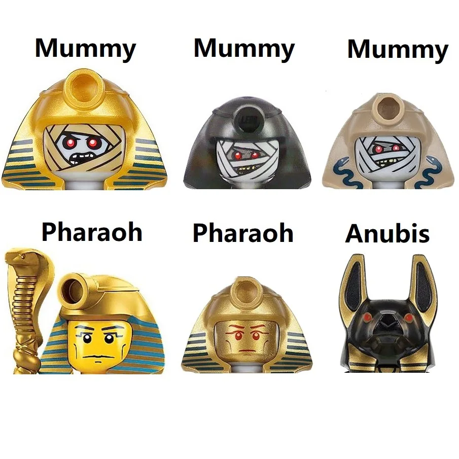 Древний Египет тутанхамун Фараон Анубис Мамия мумиай строительные блоки мини