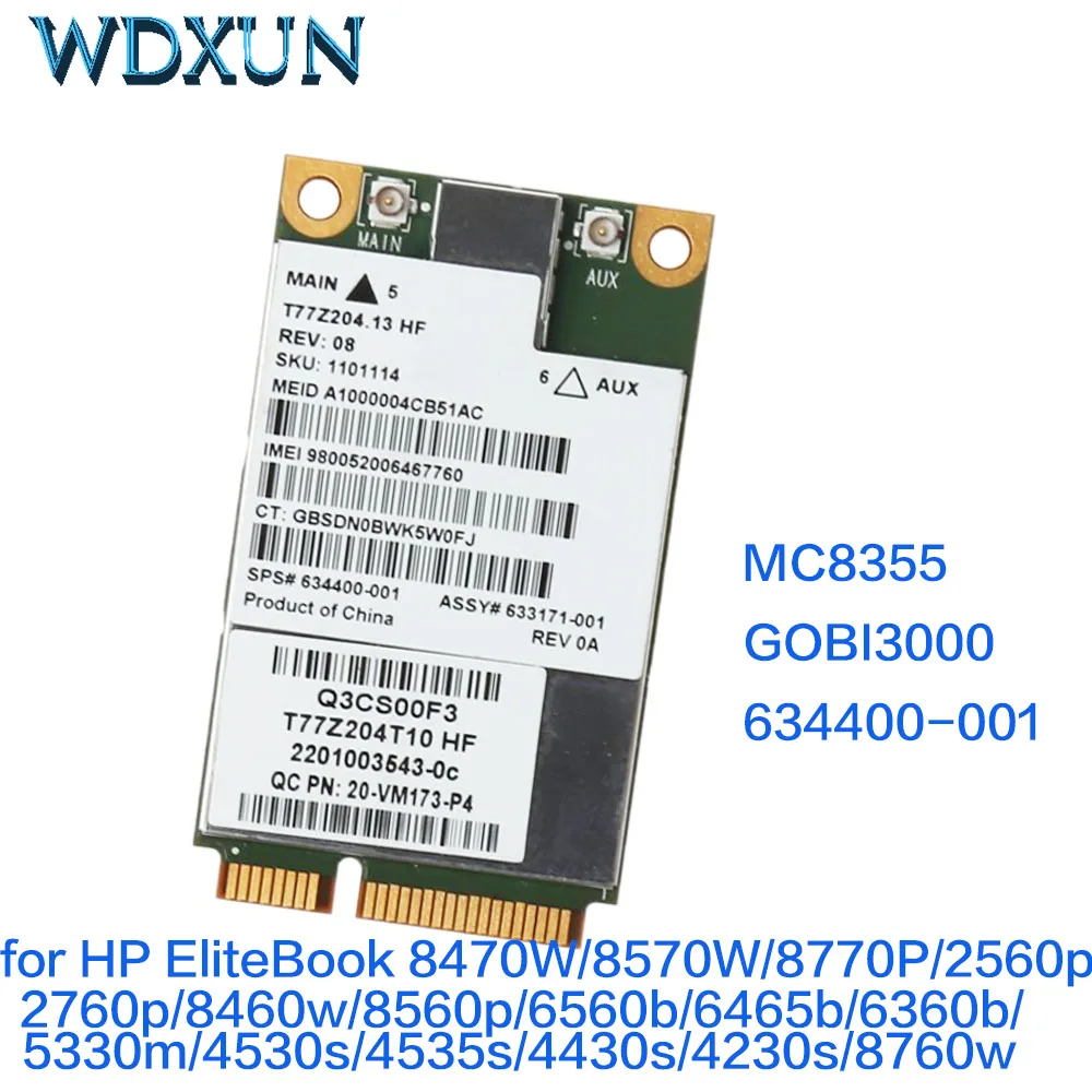Беспроводная 3g карта Sierra MC8355 Gobi3000 HS2430 HSPA + REV A 14 Мбит/с/3 1 Мбит/с SPS 634400 001 2560p 2760p 8460w