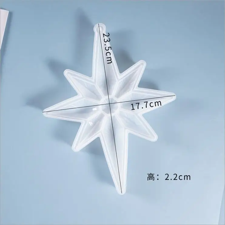 Transparent Silicone Mould Resin Decorative Craft DIY Octagonal star color lights Mold epoxy resin molds for jewelry | Украшения и