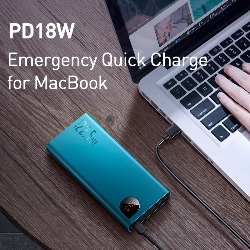 Baseus 20000 мАч Внешний аккумулятор с PD3.0 Быстрая зарядка для iPhone Быстрая зарядка 4,0 Supercharge внешний аккумулятор для Xiaomi huawei P30 Pro