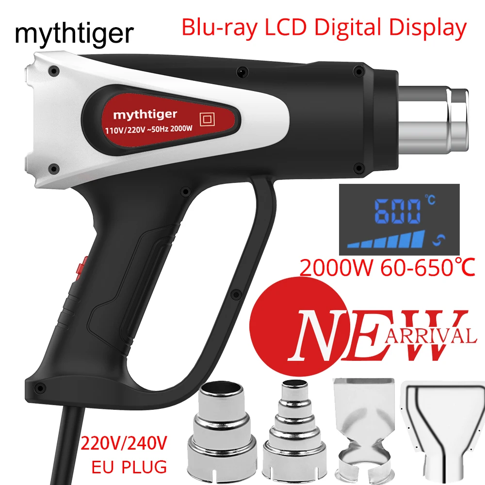 

Blu-ray LCD Display Shrink Wrapping Heat Gun Air Dryer For Soldering Hot Air Gun Thermoregulator Thermal Blower Plastic Welder