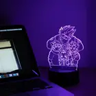 Ninja Uzumaki Hatake Kakashi Haruno Sakura Uchiha Sasuke 3d светильник аниме светодиодный детский ночсветильник подарок для мальчика