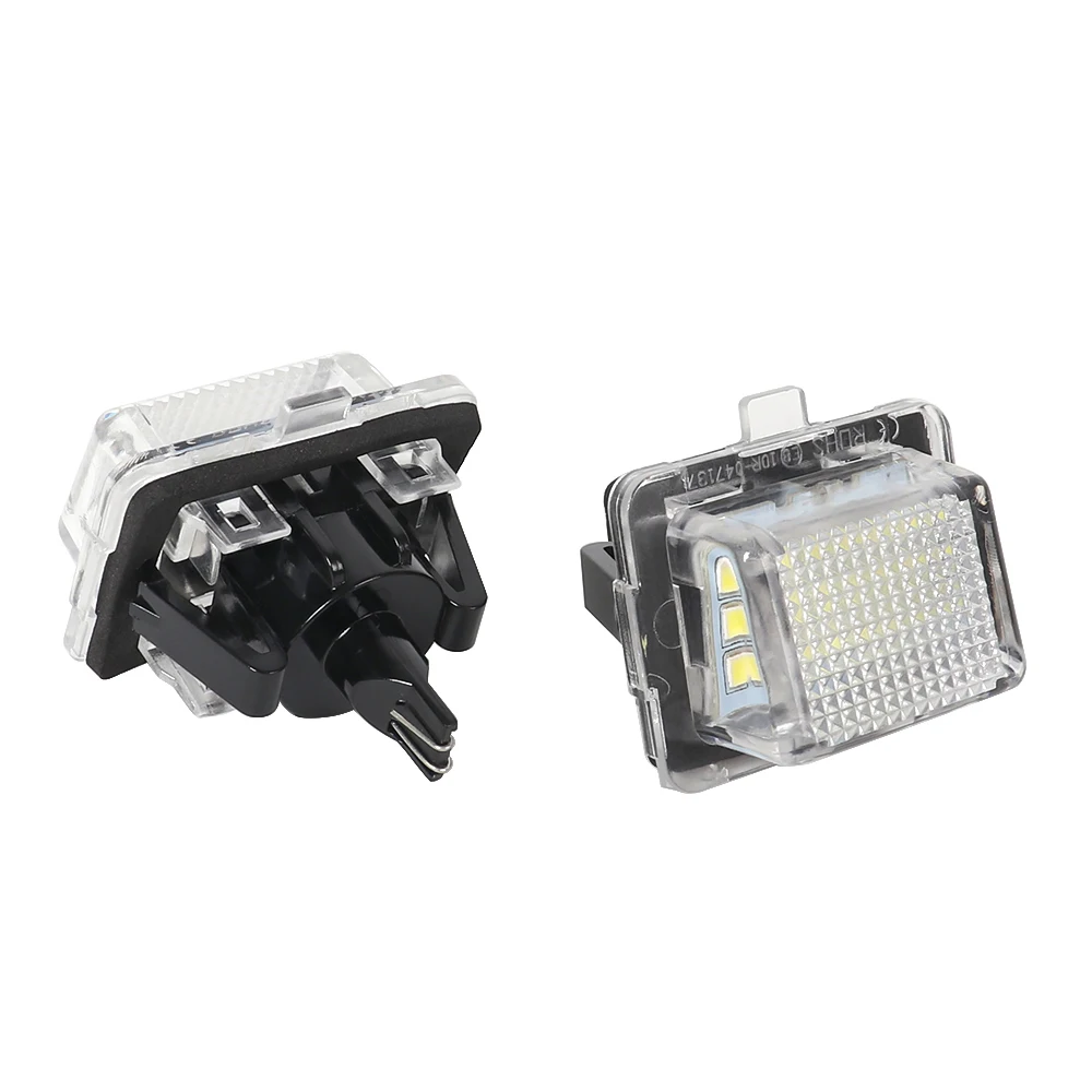 2 шт. Автомобильные светодиодные лампы для подсветки номерного знака Mercedes Benz W204