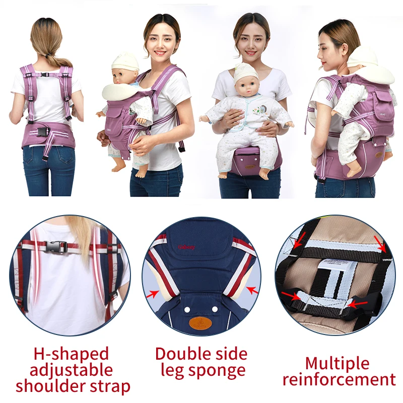 Детская переноска кенгуру для ношения ребенка спереди Рюкзаки Удобная Слинг