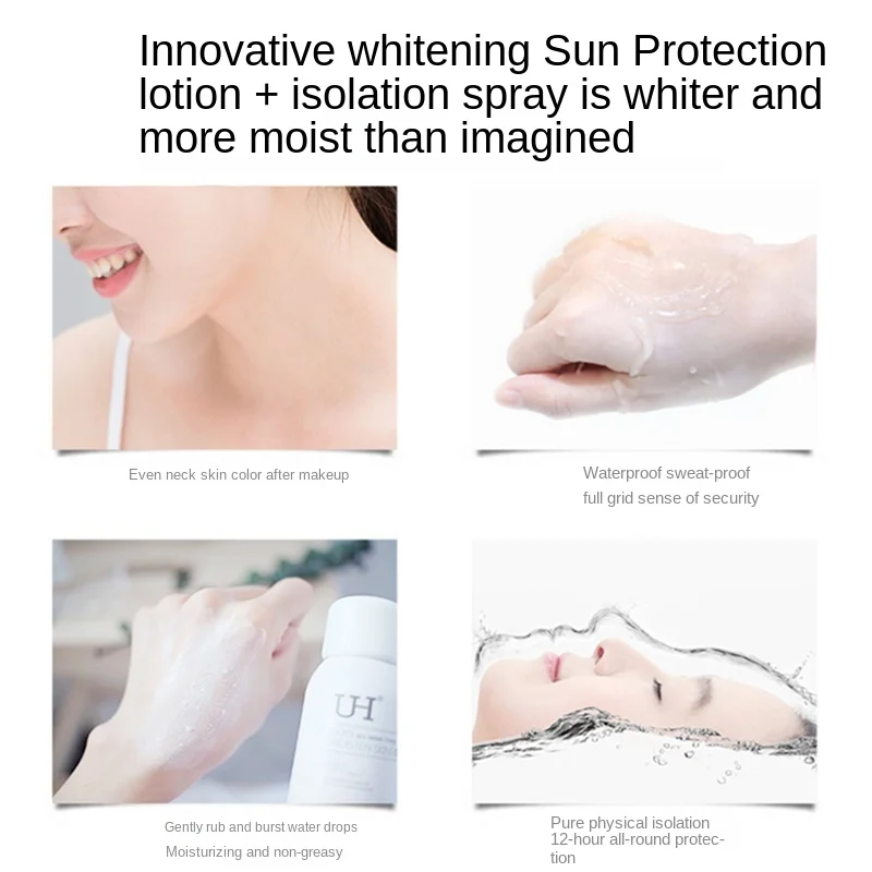 

TTuh Sunscreen Spray Li Jiaqi Recommended Neck Whitening Spray Whole Body a Piece of White UV Isolation