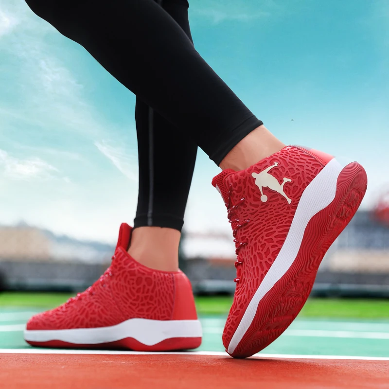 

Hot Sale Basketball Shoe High-Top Breathable Sneakers Men Outdoor Non-Slip Athletic Training Shoes Large Size Sport Shoes Unisex