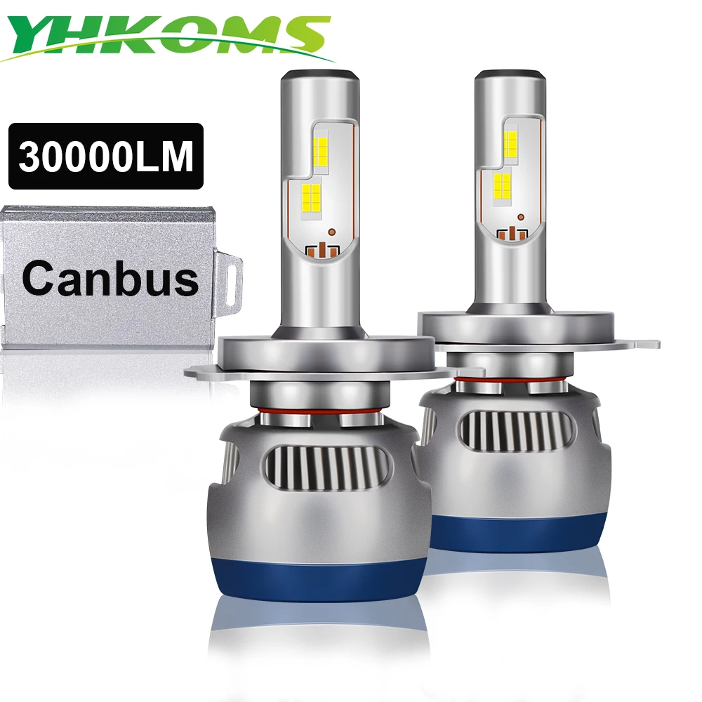 

YHKOMS Canbus H4 H7 LED 110W 30000LM H1 H8 H9 H11 9005 9006 9012 Car Headlihgt Auto Fog Lamp Light Bulbs EMC No Error 12V 24V