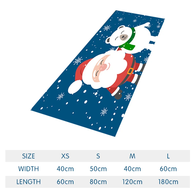 Праздничный фланелевый ковер с узором Рождественский праздничный Декор