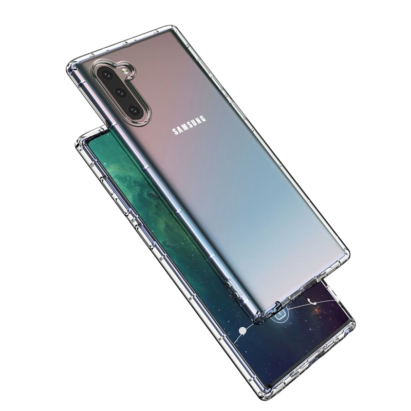 Защитный Тонкий гибкий прозрачный чехол из ТПУ для samsung Galaxy Note 10 Pro 9 8 S10 S8 S9 Plus A10 A20