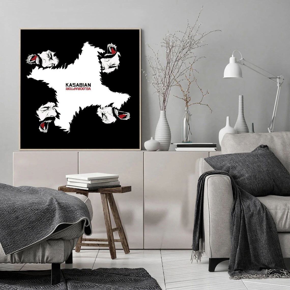 

Касабиан-Велоцираптор! Обложка альбома для музыки, постер, холст, фотопечать, квартира, дом стена арт-деко, Постер Singer Star Rap