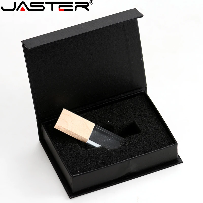 Флешка с кристаллом ореха JASTER usb 2 0 4 ГБ 8 32 64 128 черной упаковочной коробкой (10