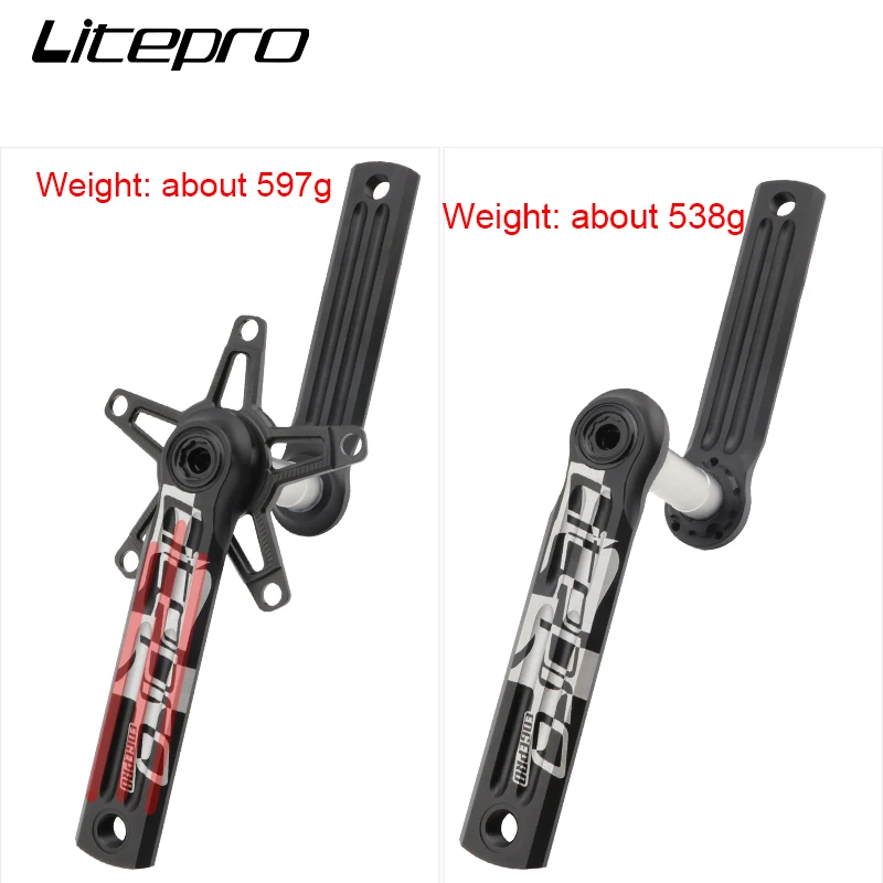 Litepro кромка шоссейного велосипеда складной Кривошип с одной звездой 8/9/10/11