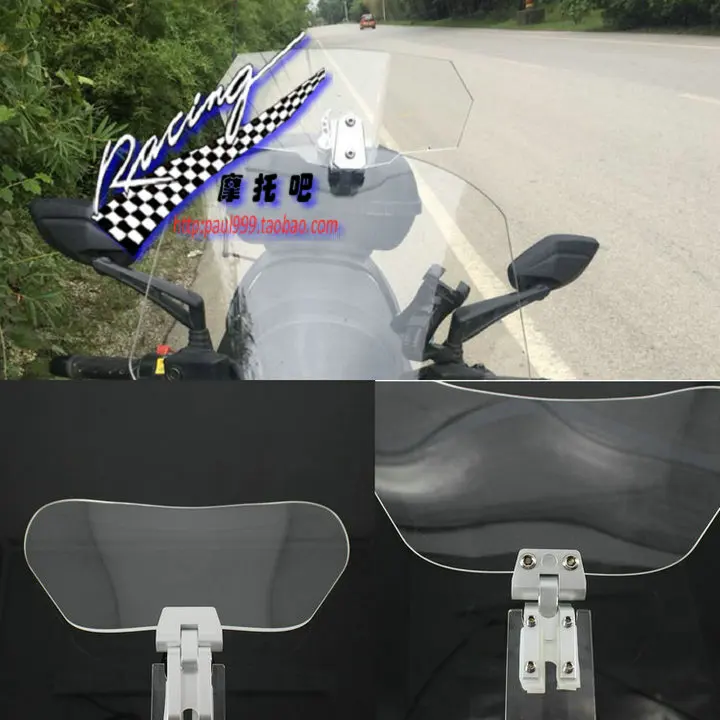 

Motorcycle windshield FOR Ducati Hack Road 821 Embrace Way 1200 Front Windshield Heightening Small Wind Small Windshield