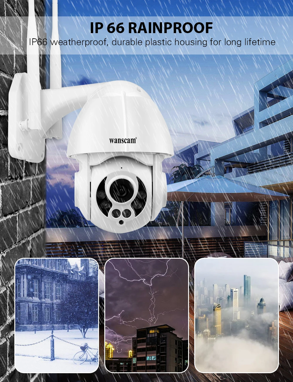 Wanscam K38D Wi-Fi IP камера 1080P наружная 2 миллиона зумов для слежения за лицом HD камера обнаружения движения камера наблюдения безопасности