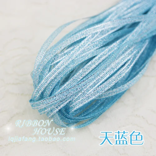 10 метров/партия лента шириной 3 мм с блестками Подарочный упаковочный пояс для