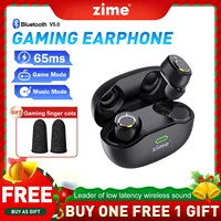 zime robin wireless earbuds bluetooth 5 0 music gaming 65ms low latency with mic for android iphone tws earphones pubg free fire