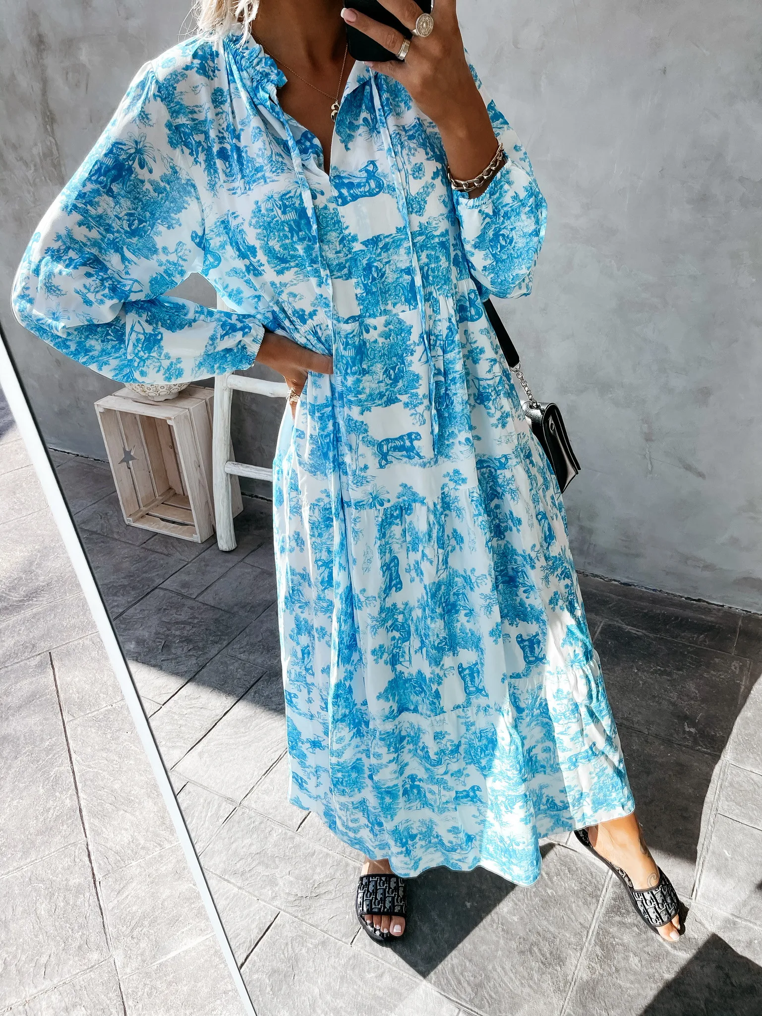 

Summer Dress 2021 Woman Cotton Long Sleeve Ladies Holiday Beach Sundresses Vestidos