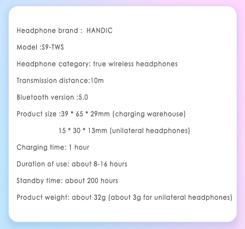 Беспроводная bluetooth-гарнитура 5 0 светодиодный дисплей ультра-маленькие наушники в