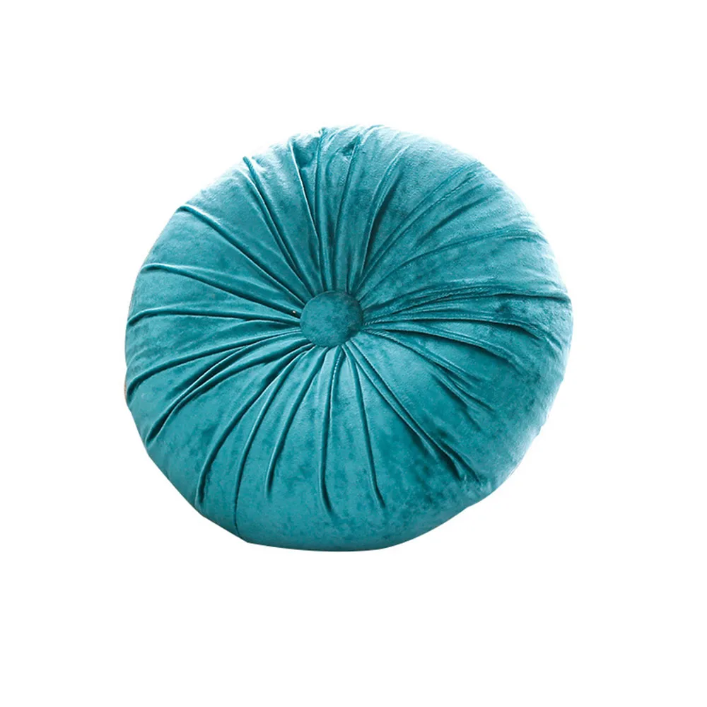 

New Nordic Small Fresh Personality Handmade Pumpkin Ice Flannel Round Chair Cushion Sofa Cushion Cushion Pillow