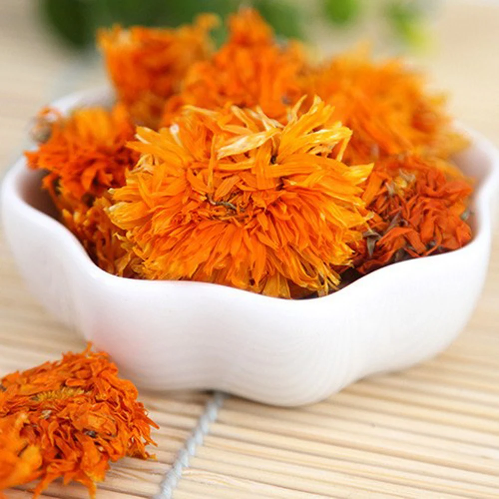 

2021 Natural Dried Calendula Officinalis Flower Buds Marigold Herb Organic Girl Women Gift Wedding Decoration