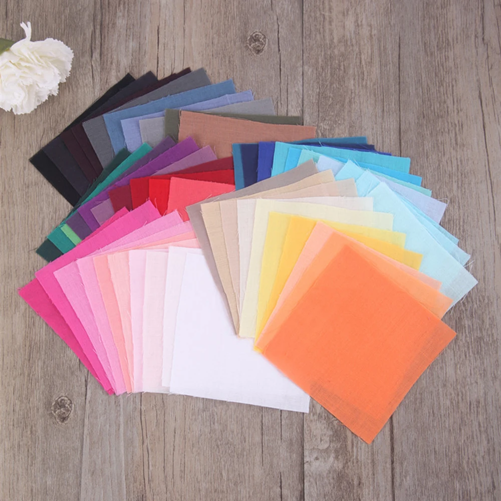 50 шт. ручная работа хлопковая ткань Лоскутная группа обычная квадратная