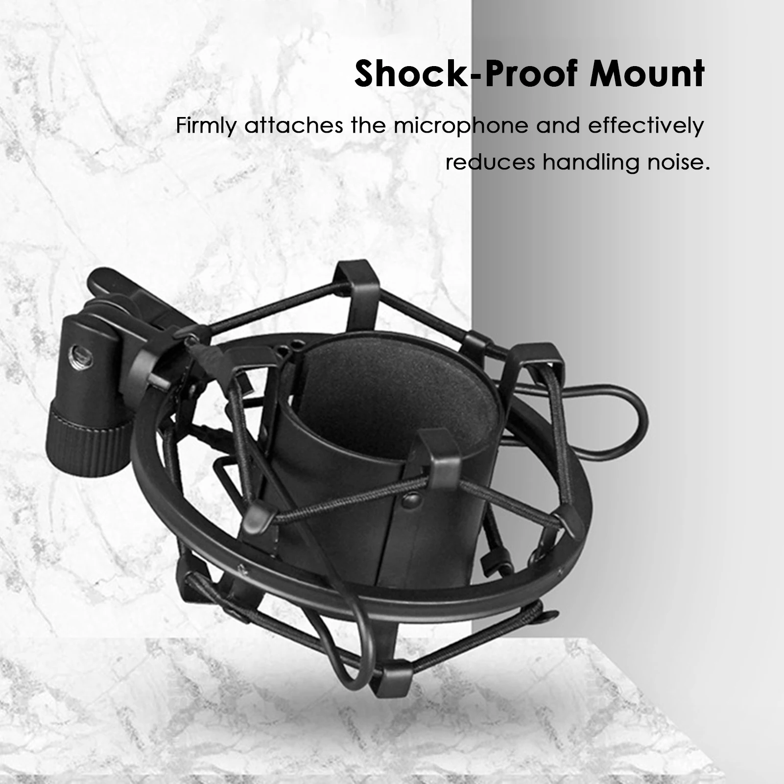 

D8 Mic Stand Adjustable Microphone Suspension Arm Stand with Shock Mount Mic Clip Holder for Live Broadcasting Podcast
