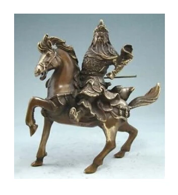 

Статуэтка из бронзы редко вышла из гонга Гуань по номеру 100% бесплатная доставка