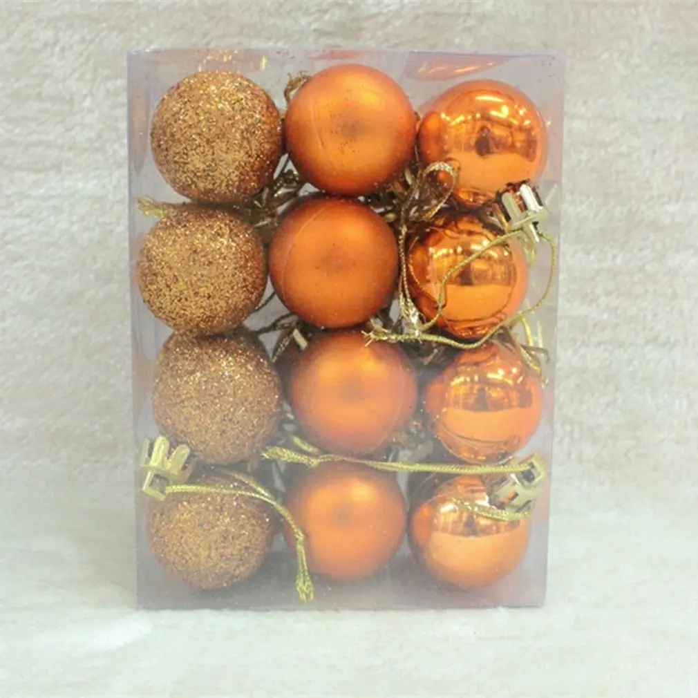 

11 Color 24pc Christmas Ball Ornaments 3cm Shatterproof Christmas Ornaments Christmas Tree Pendant Christmas Ball Gift Box Set