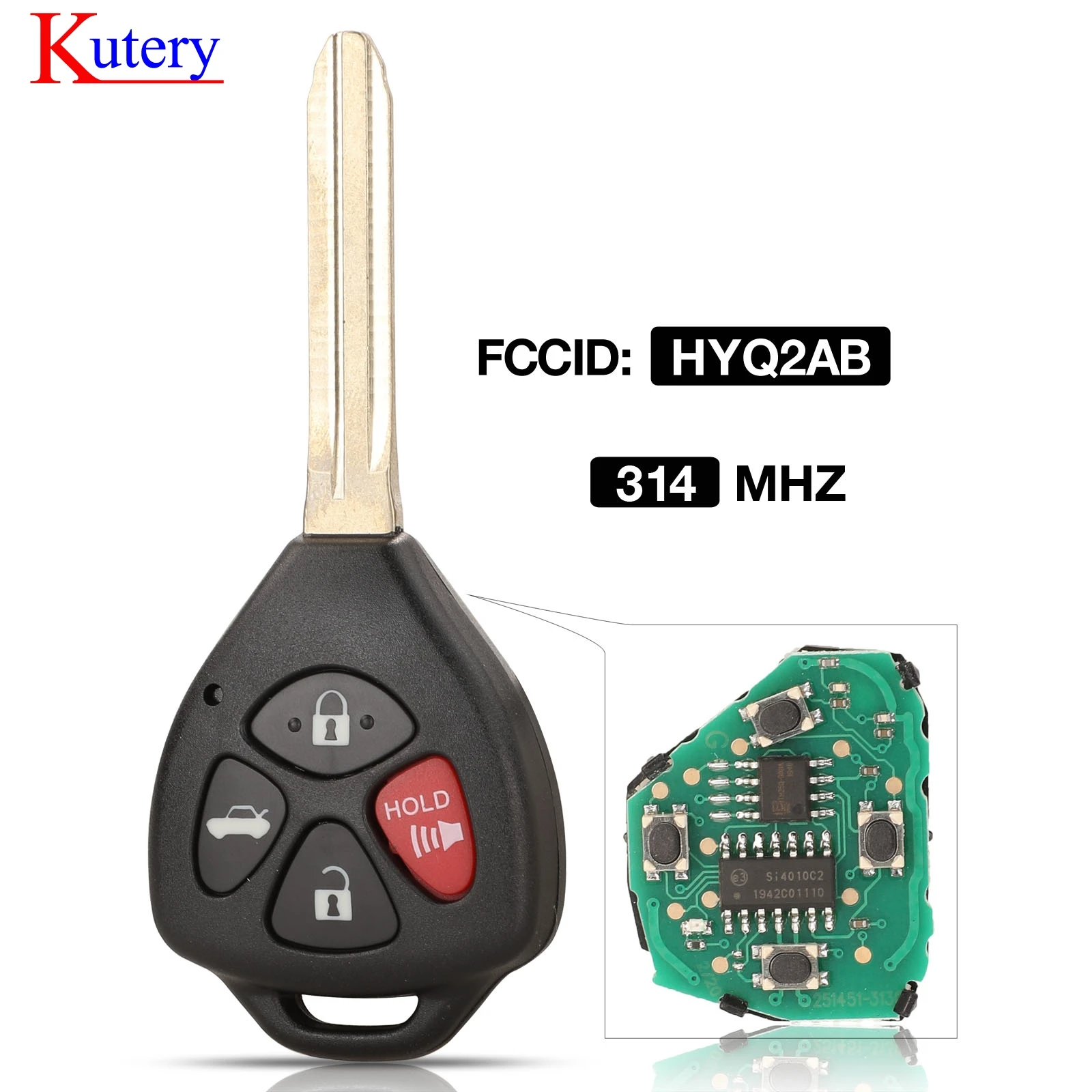 Kutery 4 кнопки GQ4 29T умный Автомобильный ключ 314/315 МГц для Toyota Corolla Pontiac матрица