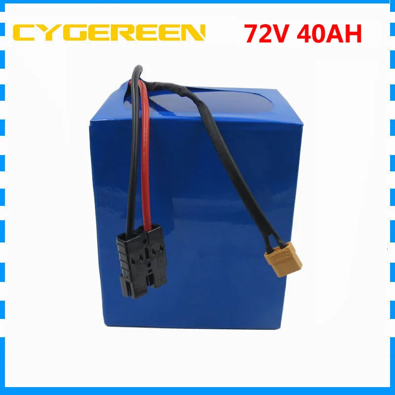 Высокая емкость 72V аккумуляторная батарея 3000W 72V 40AH литиевая батарея 5000 мА/ч, 26650 сотовый 50A BMS с 4A Зарядное устройство