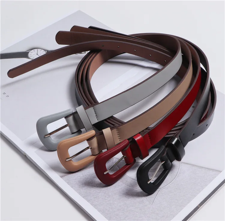 WKOUD EAM новинка 2020 летний ремень с металлической пряжкой кожаный для женщин модный