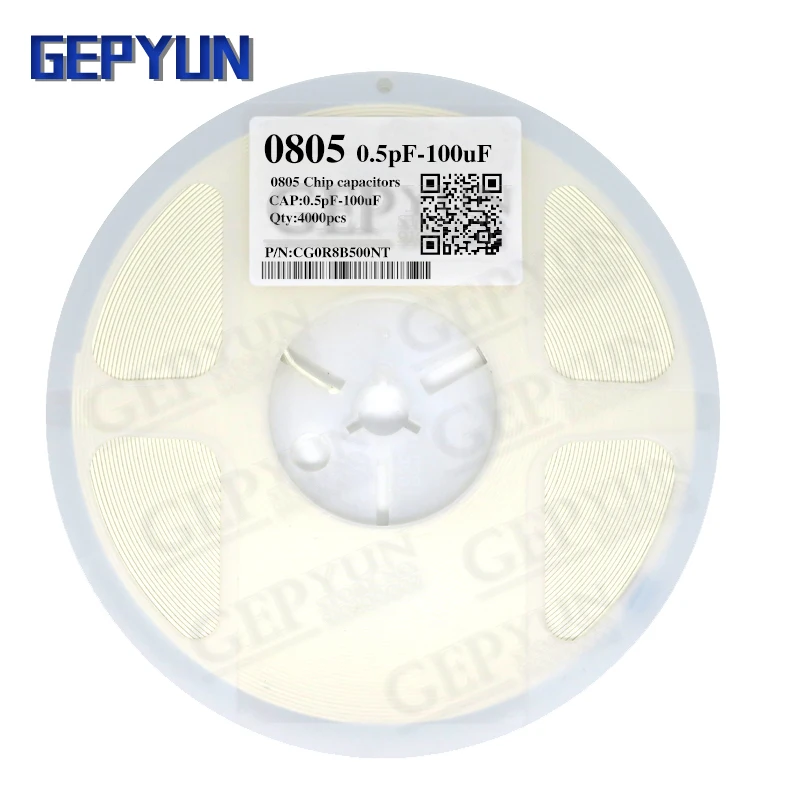

1Reel 4000pcs 0805 smd Capacitor ceramic 1PF-10UF 4.7PF Gepyun 330PF 680PF 22NF 33NF 220NF 1UF 2.2UF 4.7UF 10UF original
