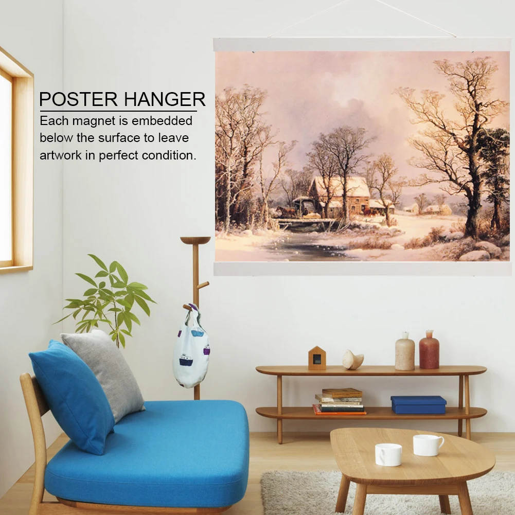 Магнитный постер деревянная настенная фоторамка подвес для картин держатель