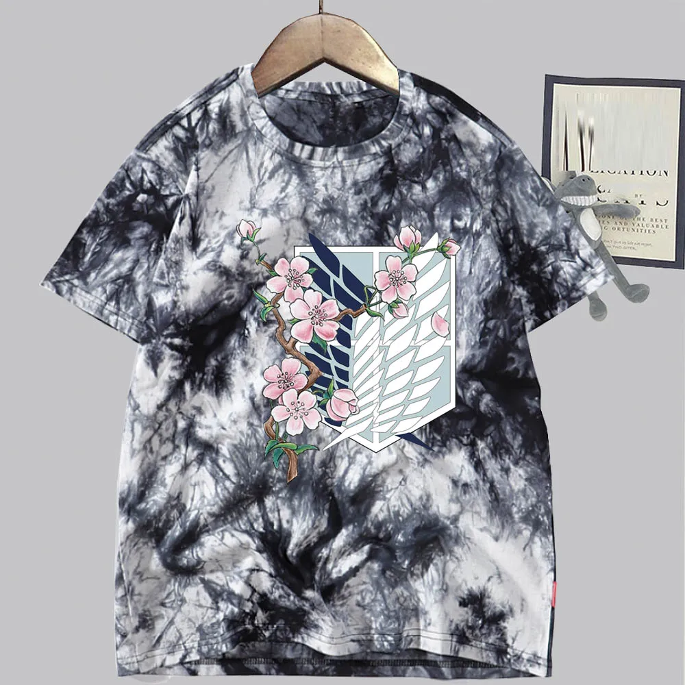 

Hot Japanese Anime Attack on Titan T Shirt Women Men Summer Tops Harajuku Cartoon Graphic Tees Unisex Female Male