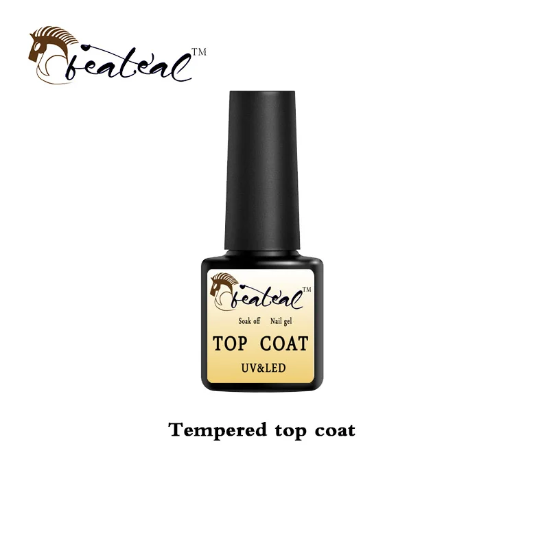 Матовый УФ-гель для ногтей Soak Off Vernis Полупостоянный гель лак Lucky матовый лак верхнее покрытие Чистящая основа и верхний клей - Цвет: Tempered Top