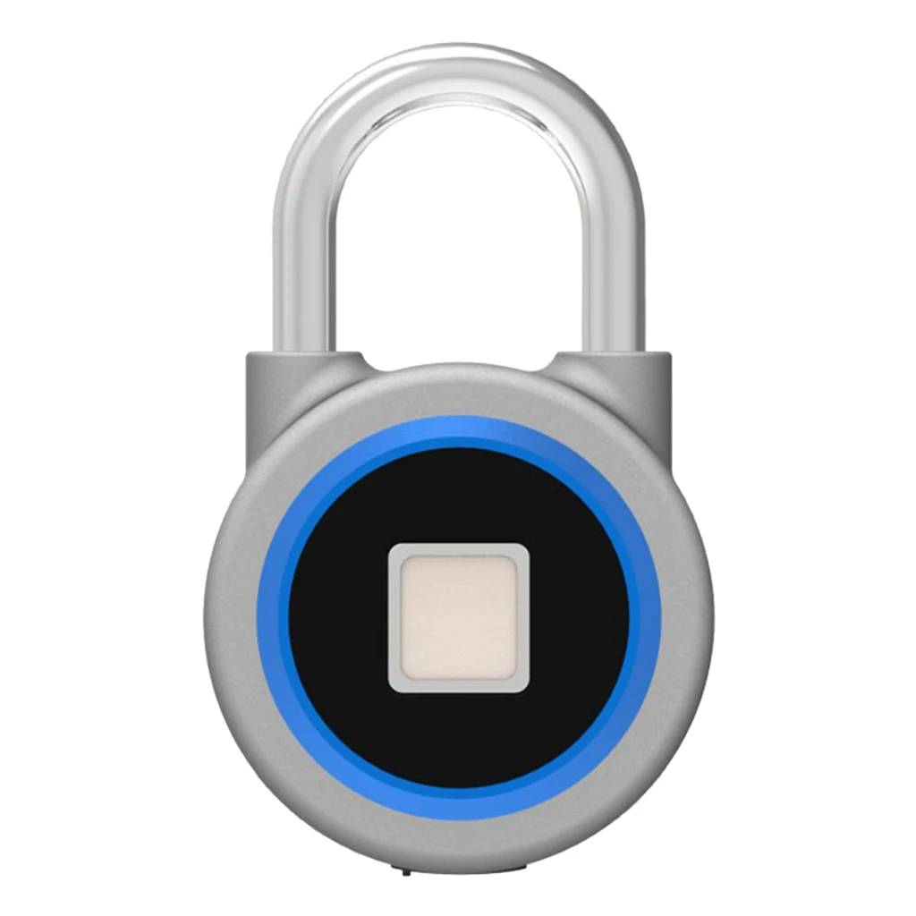

Fingerprint Padlock, Fingerprint Smart Lock Waterproof Keyless Anti-Theft, Security Digital Lock Portable for Locker, Gym, Door