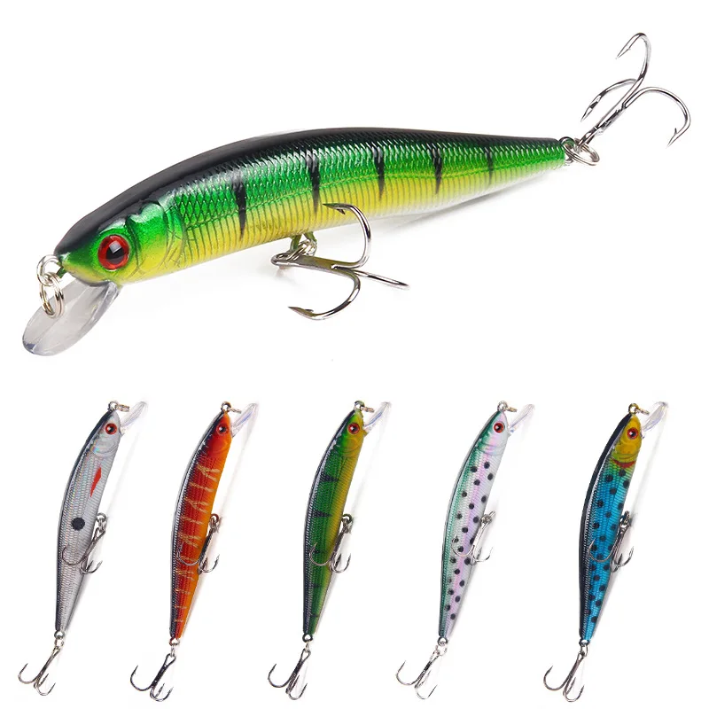 

10cm/8g Floating Minnow Hard Fishing Lures Wobbler Swimbait Artificial Bait With Treble Hook Crankbaits Bass Tackle carp bait