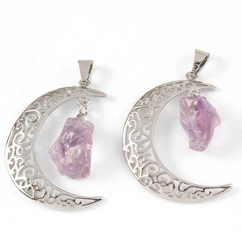 KFT с серебряным покрытием нерегулярные Форма натуральный кристалл кварца черный